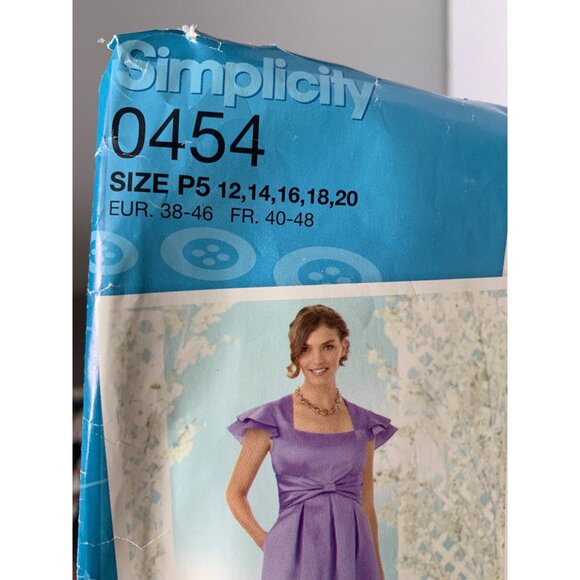 Simplicity Project Runway Dress Sewing Pattern 0454 Size 12 14 16 18 20 2011 - Picture 3 of 3